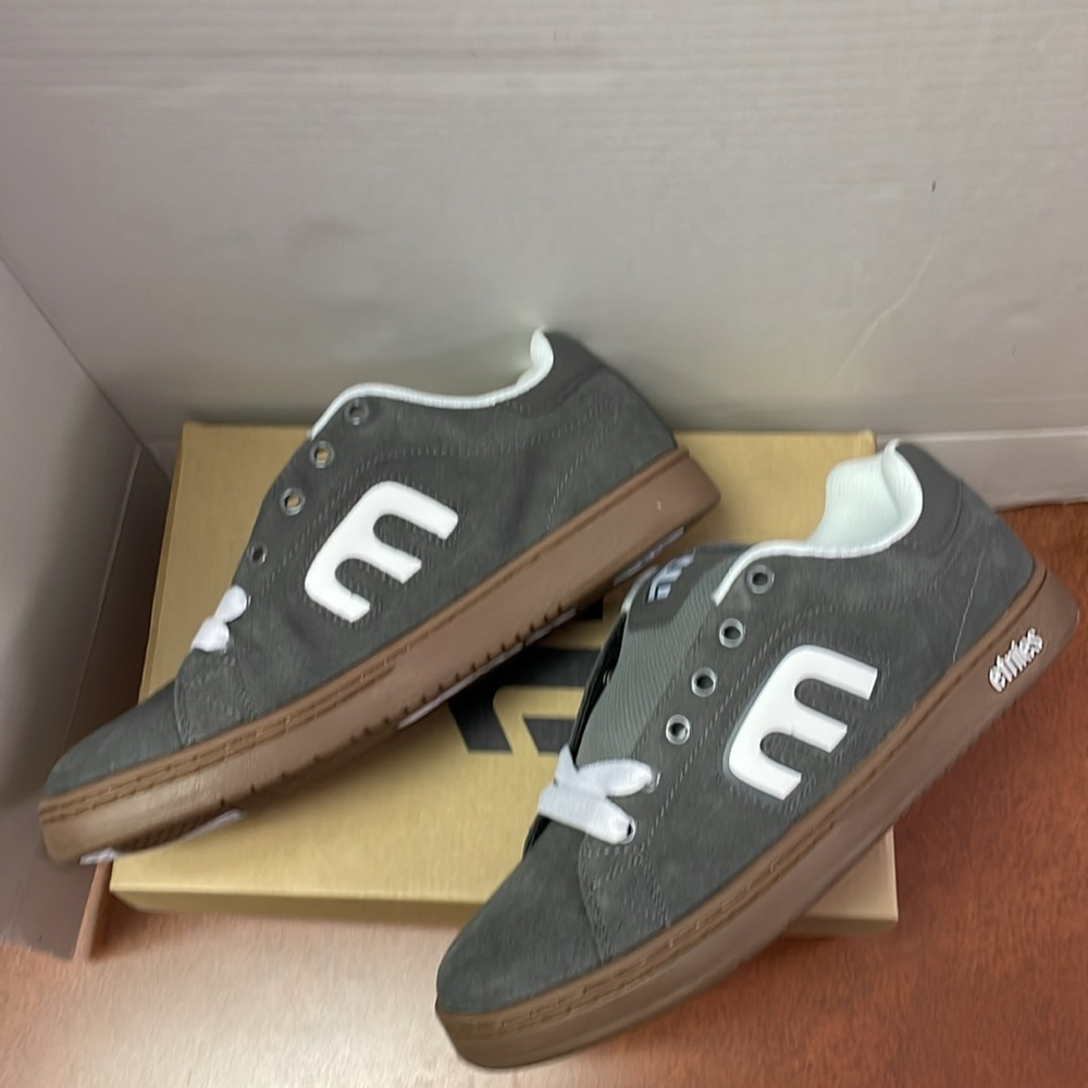 Calicut Etnies Men's Gray/white/gum Sneakers - Picture 4 of 6